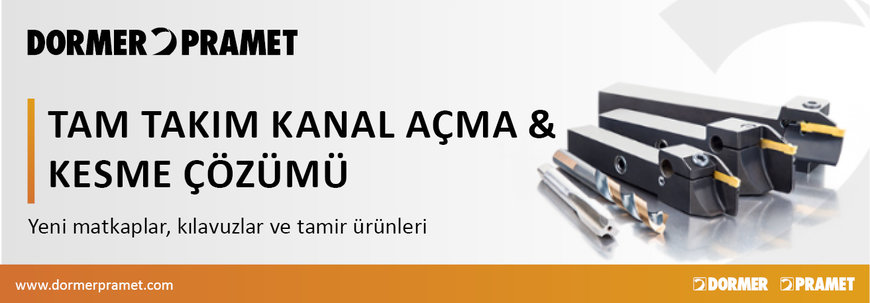 Dormer Pramet'ten kanal açma, HSS dönen takımlar ve bakım çözümleri için daha fazla çeşitlilik